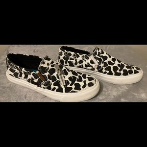 More Cow Lovers??? Blowfish Cow Print Sneakers